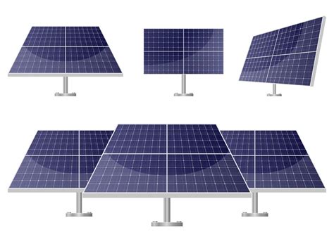 Solar Panel Vector Design Illustration Set Isolated On White Background 2006239 Vector Art At