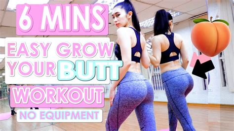 6 Min Easy Grow Your Butt Workout While Lockdown Quarantine No