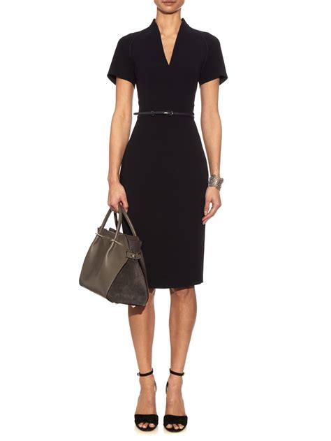 Max Mara Curvato Dress In Navy Blue Lyst