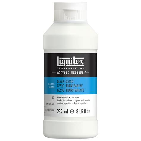 Liquitex Gesso Transparente Mate Fluido Imprima Superficies Ml