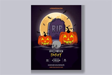 Halloween Party Poster Design Graphic by arsalangraphic999 · Creative ...