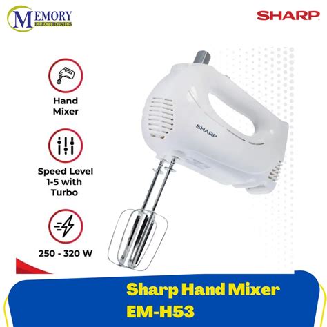 Jual SHARP HAND MIXER EM H53 PUTIH Shopee Indonesia