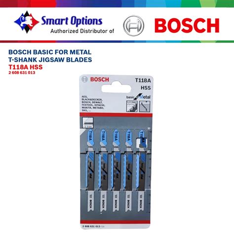 BOSCH BASIC FOR METAL T SHANK JIGSAW BLADE SET T118A HSS Shopee