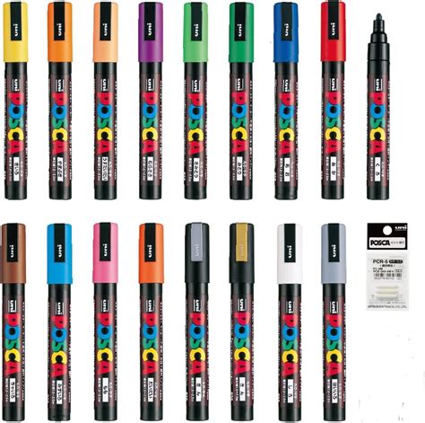 Uni Posca Pc 3m Water Based Paint Markers Reversible Fine