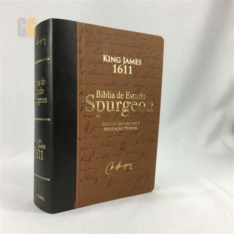 B Blia De Estudo Spurgeon King James Preto E Marrom