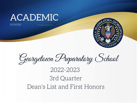 Rd Quarter Academic Honors News Details