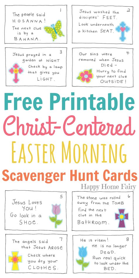 Printable Easter Scavenger Hunt Clues