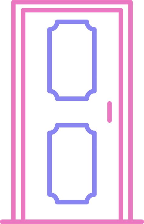 Door Linear Two Colour Icon 37725800 Vector Art at Vecteezy