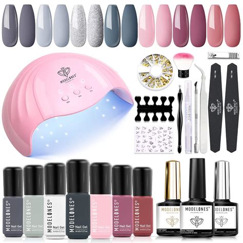 Amazon Modelones Gel Nail Kit Gel Nail Polish Kit With 48W LED