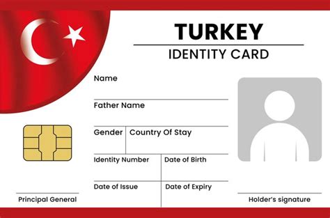 Diseño de tarjeta inteligente de turquía Vector Premium