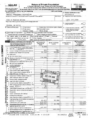 Fillable Online Form 990 PF Return Of Private Foundation Or Section