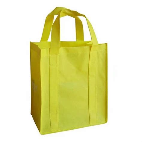 Plain Loop Handle Yellow Non Woven Bag Capacity 5 Kg At Rs 7 Piece In