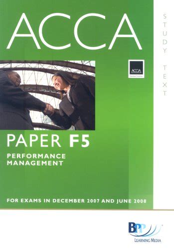 Amazon Acca New Syllabus F Performance Management Study Text