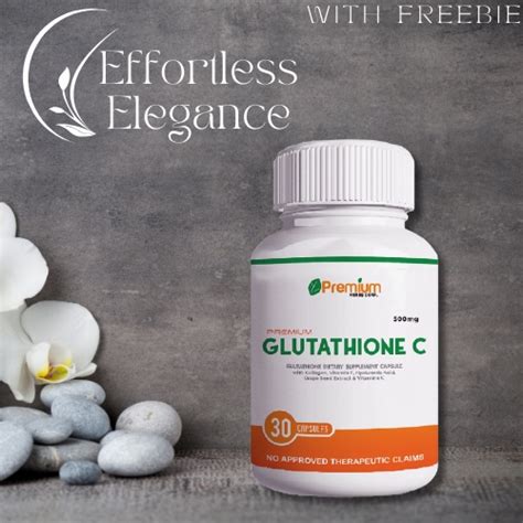 PHC 1 Bottles Of Premium Glutathione C 100 Orig With Glutathione