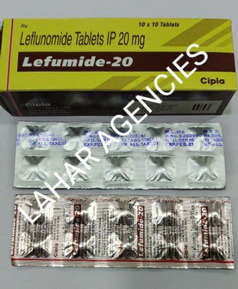 Fda Medicine Grade Leflunomide Tablets For Analgesics At Rs Strip