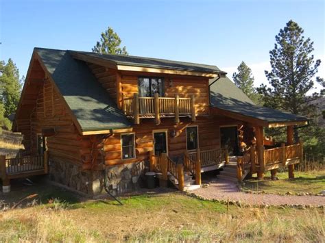 Beaver Creek Lodge Hand Hewn Log Home On 21 Secluded Acres Custer Log Homes Secluded Acre