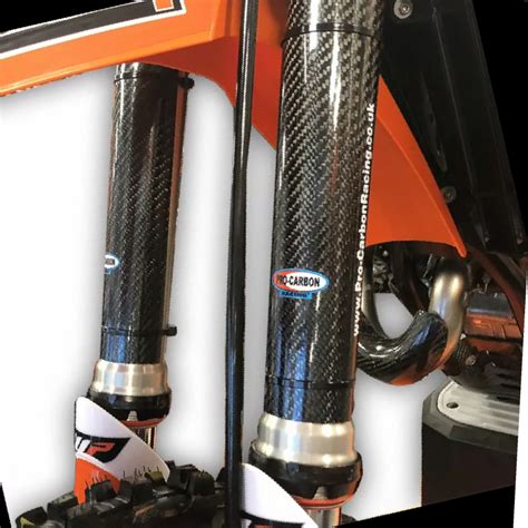 pro carbon ktm upper fork protectors  sx  years electro mx