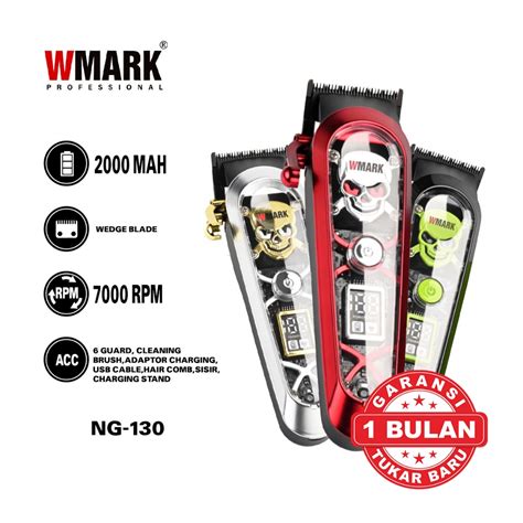 Jual Wmark Ng Cordless Clipper Rpm Alat Cukur Rambut