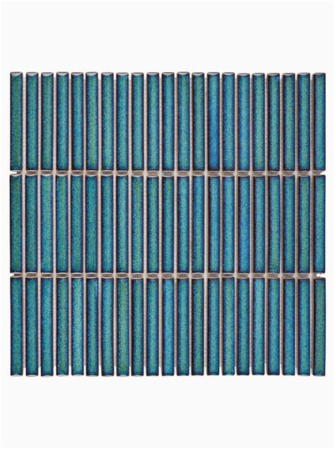 Zeze Kaiyo Teal Kit Kat Mosaic Wall Tile Mosaic Wall Tiles Mosaic