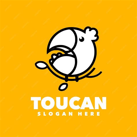 Premium Vector Toucan Bird Outline Logo Simple