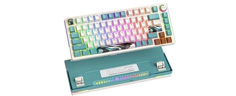 Guffercty Kred Percent Mechanical Keyboard With Knob Keys Wired Hot Swappable Gaming