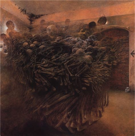 Zdzisław Beksiński No Official Title Gestalt Nightmare Fuel Know