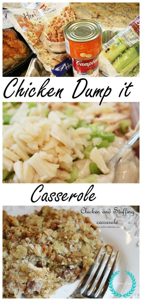 Chicken And Stuffing Dump Casserole Debbiedoos