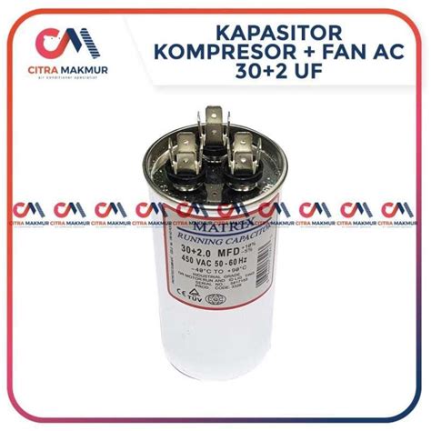 Jual Kapasitor AC Double 30 2 UF Capasitor Air Conditioner Kompresor