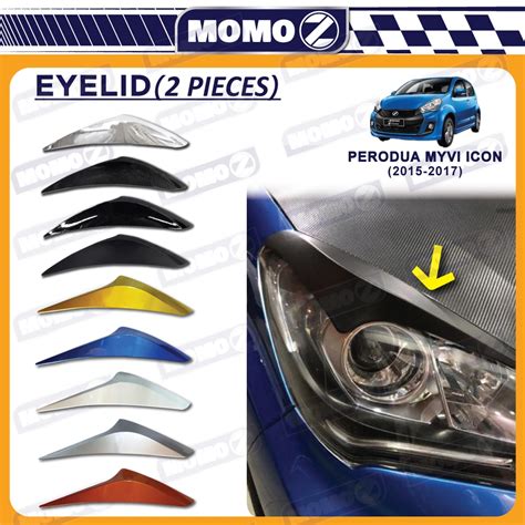 Car Perodua Myvi Icon Eyelid Lip Eyebrow Headlamp Lid Cover