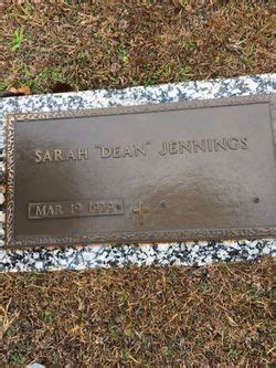 Sarah Dean Jennings 1939 inconnu Mémorial Find a Grave