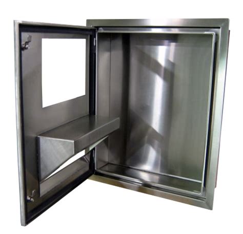 Stainless Steel Custom Enclosures Flush Mount Single Door Hx