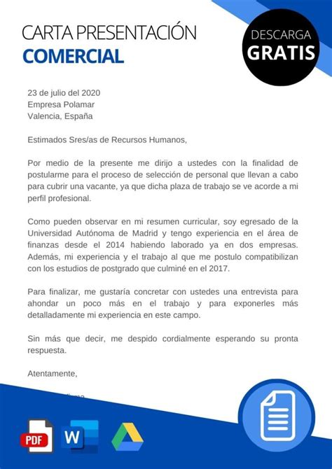 Escribe una Carta de Presentación Comercial Para tu Empresa