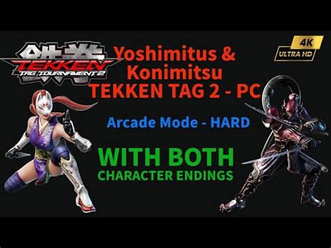 Tekken Tag 2 PC Yoshimitsu Kunimitsu Arcade Mode Hard 4K HD