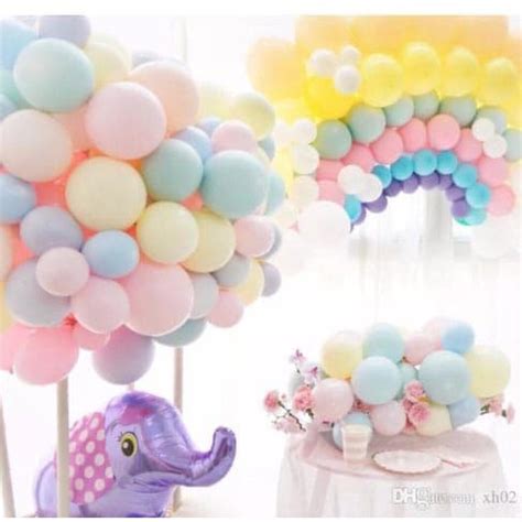 Jual Balon Balon Latex Warna Pastel Macaron Campur Warna Ukuran