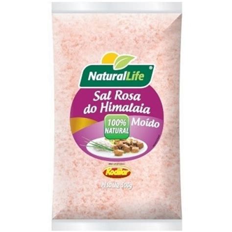 Sal Grosso Rosa Do Himalaia Iodado 500g Naturallife Shopee Brasil