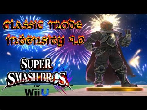 Super Smash Bros For Wii U Classic Mode Intensity Ganondorf