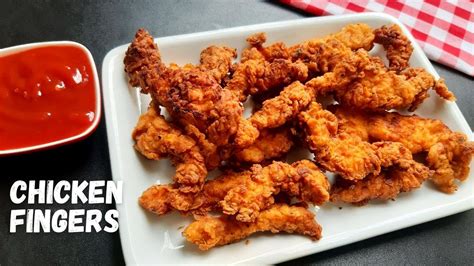 চিকেন স্ট্রিপ্স চিকেন ফিঙ্গার রেসিপি Kfc Style Crispy Chicken Strips Chicken Fingers Youtube