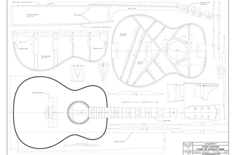 Full Size Printable Guitar Templates Free Printable