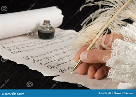 Writing A Poem Stock Image Image Of Fashioned Nostalgia 14134589