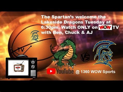 Conneaut Spartans Basketball Vs Lakeside Dragons Youtube