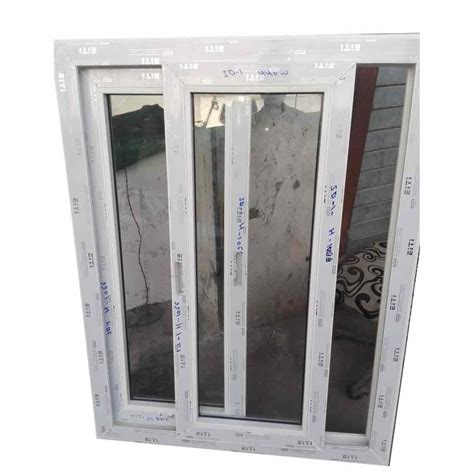 White Residential UPVC Sliding Window Glass Thickness 5 Mm At Rs 350