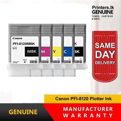 Canon PFI 8120 Plotter Ink TM5200 Plotter Cartridge Rs. 16,500/= Price @ Printers.lk [Pvt] Ltd