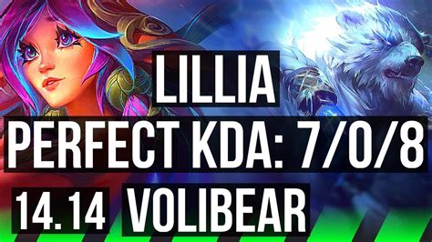 Lillia Vs Volibear Jgl 7 0 8 Godlike 600 Games Euw Challenger