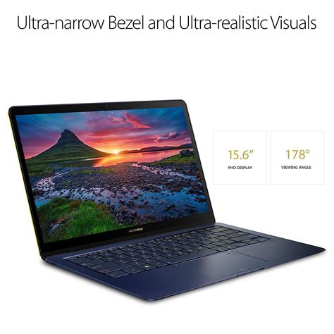 ASUS UX490UA IH74 BL ZenBook 3 Deluxe 14 FHD Ultraportable Laptop