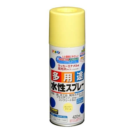 アサヒペン 水性多用途スプレー 420ml カントリークリーム 1点 アサヒペン｜トラノテ