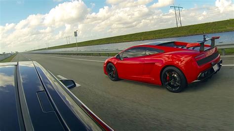 Tesla Model S P85D Vs Lamborghini Aventador Drag Racing DragTimes