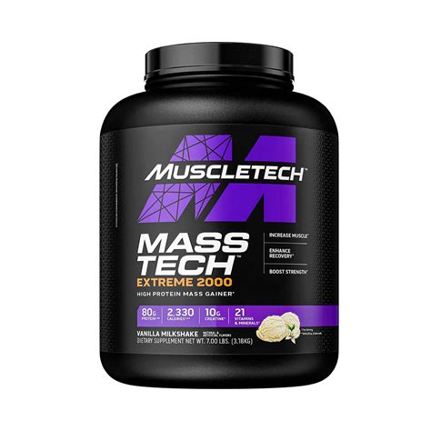 MuscleTech Mass Tech Extreme 2000 Mass Gainer Protein