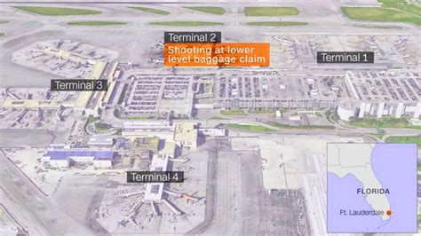 Terminals Map Fort Lauderdale Airport General Scheme