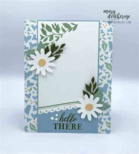 Stampin Up Around The Bend Country Floral Sneak Peek Thanks Card