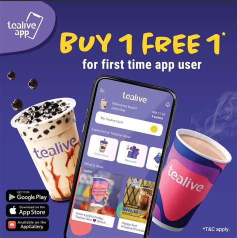 Mar Onward Tealive Buy Free Beverage Promotion